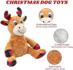Christmas Dog Toys Squeaky Crinkle Sound Paper Tail, Stuffed Gift - Image 2