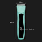 Cordless Pet Trimmer for Dogs & Cats – Rechargeable Grooming Clipper with Detachable Metal Blade, Low-Noise Motor, Supports Optional Blade Lengths (Parent) (Green, Combs Bundle)