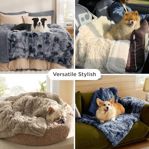 Bedsure Waterproof Dog Blankets for Medium Dogs, Fluffy Faux Fur, 40x50" - Image 3