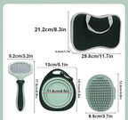 Lukshalse 8 in 1 Pet Grooming Rake and Dematting Comb, Pet Dog Cat Bowl Toothbrush Comb Set Effective Float Hair Remover Clean Tool