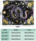 Snake Blanket Celestial Snake Throw Stuff Gifts for Girls 60"x50" - Image 2