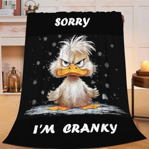 Funny Duck Blanket Cute Duck Throw Stuff Gifts for Kids 80"x60" - Image 5