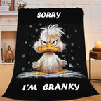 Funny Duck Blanket Cute Duck Throw Stuff Gifts for Kids 80"x60" - Image 5