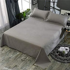 WenBags Lightweight Waterproof Flat Sheet 90 * 98 Inches King Size-Mattress Protector for Bed & Couch, Pet Hair Resistant Cover Ideal for Dogs & Cats, Perfect for Hotels & Hospitals(Gray)