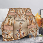Giraffe Throw Blanket Giraffe Stuff Gifts for Kids Girls Boys Adults Women Men Soft Cozy Warm Plush Fluffy Fuzzy Fleece Blanket Decor 60''X80'' - Image 5