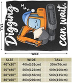 Sleepy Excavator Blanket Throw Gift for Girls Women 60"X50" - Image 7