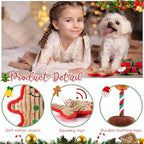 6 Pack Christmas Dog Toys Plush Stuffed Dog Squeaky Toys, Classic - Image 3