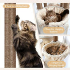 Globlazer 82in Extra Large Cat Tree Tower for Indoor Cats Large Adult, S82 - Image 4