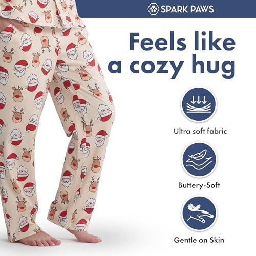 Spark Paws Christmas Matching Dog and Owner Pajama Bottoms - Image 2