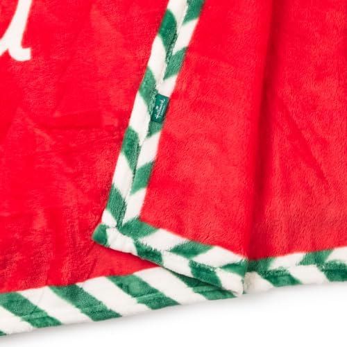 Hallmark Channel Christmas Red Plush Blanket (Comfy. Cozy. Merry.) 50"x60" - Image 3