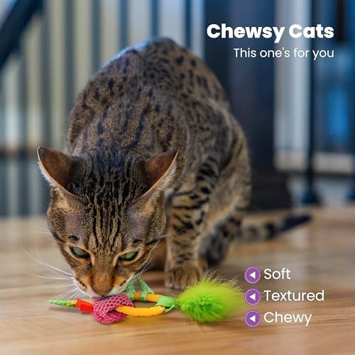 Catstages Dental Pineapple Soothing Coated Catnip Teether Cat Toy, 6.2" - Image 3