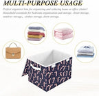 Bolaz Storage Bins with Lids and Handles,Christmas Candy Cane Pattern Storage Box Basket with Cover Collapsible Organizer Containers for Home Closet, Shelves - Image 7