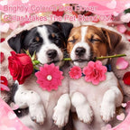 Hoteam 50 Pcs Dog Collar Flowers Bows Accessories, Rose Red - Image 5