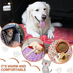 Tatuo 4 Pcs Fleece Dog Blanket for Puppy Cat, Mixed, 30 x 20.5 in, Paw - Image 5