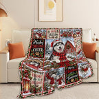 Husky Christmas Throw Blanket Snowy Farm Dog Holiday Gifts 50''x60'' - Image 4