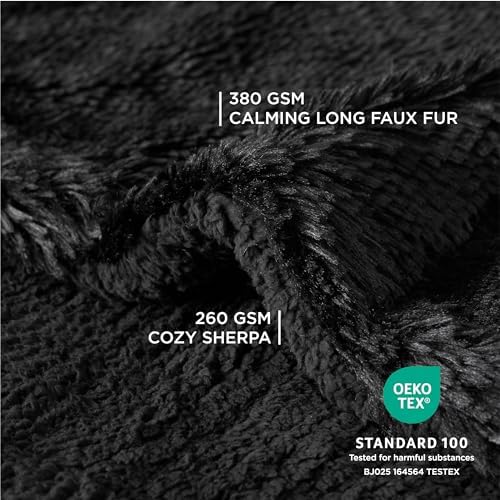 Bedsure Waterproof Dog Blankets for Large Dogs, Fluffy Faux Fur, 50×60" - Image 2