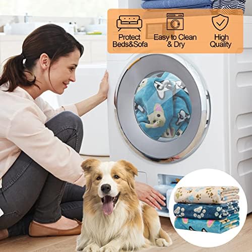 Rezutan Small Dog Blanket, Soft Puppy & Cat Flannel 3 Pack, 23"x16" - Image 7
