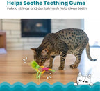 Catstages Dental Pineapple Soothing Coated Catnip Teether Cat Toy, 6.2" - Image 2