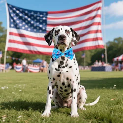 4th of July Dog Bow Ties Bulk for Large Dogs 30 Pack 5.1"*3.1" L - Image 7