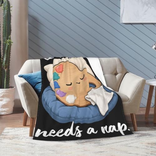 Sleepy Palette Blanket Throw Gift for Girls Women 60"X50" - Image 2