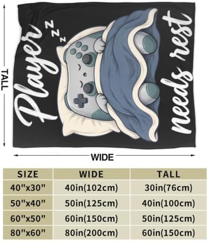 Sleepy Game Controller Blanket Throw Gift for Girls Women 50"X40" - Image 7