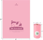 ECO-CLEAN Dog Poop Bags with Dispenser, 360 Count, Cherry Blossom scented | Leak-Proof, Extra-Thick, pink Doggie Waste Bags Rolls, Indoor/Outdoor Use