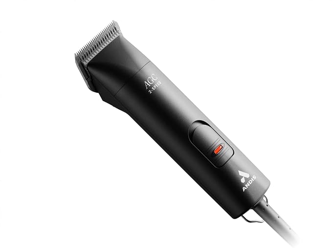 Andis 24675 UltraEdge 2-Speed Detachable Blade Clipper, 120V, Black | Runs cool & quiet, shatter-proof housing, for all coats & breeds, dog grooming clipper