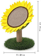 Sunflower Cat Scratching Post with Sisal Covered, Cat Claw Scratcher Pole for Kitten, Flower Cat Tree Furniture Scratch Post