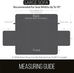 Sofa Shield® Couch Slip Covers for Dogs, Reversible Furniture Protector with Strap, Stain and Tear Resistant Cushion Cover, 70 inch Seat, Machine Washable Slipcover Pets, Cats, Chocolate Dog Pattern