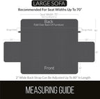 Sofa Shield® Couch Slip Covers for Dogs, Reversible Furniture Protector with Strap, Stain and Tear Resistant Cushion Cover, 70 inch Seat, Machine Washable Slipcover Pets, Cats, Burgundy Tan