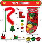 Christmas Cat Toys, 10 Pack Catnip & Feather Toys for Indoor Cats - Image 6