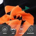 Halloween Dog Sweater Costumes for Small Medium Dogs Adorable Festival Pattern Pumpkin Sweater Turtleneck Knitted Pet Puppy Clothes Soft Warm Cold Weather Dog Halloween Costume Party Outfit - Image 3