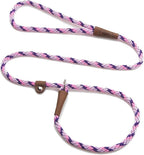 Mendota Pet Slip Leash - Dog Lead and Collar Combo - Made in The USA - Lilac, 3/8 in x 4 ft - for Small/Medium Breeds