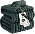 Bedsure Full Size Fleece Blankets for Bed Christmas Green 84"x90" by BEDSURE