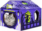 Halloween Cardboard Cat House Scratcher & Play Gift for Indoor Cats by Unknown