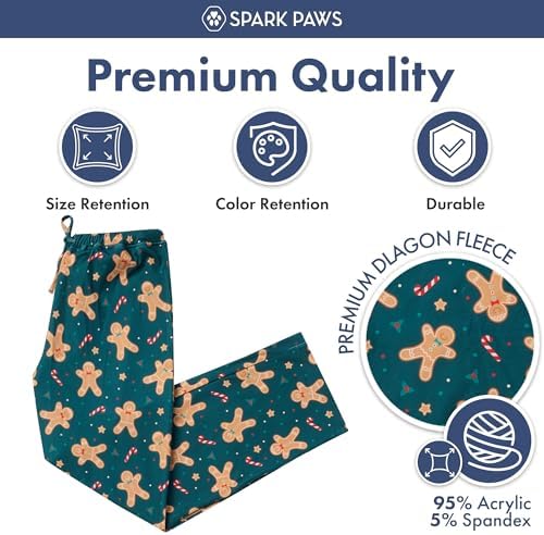 Spark Paws Christmas Matching Dog and Owner Pajama Bottoms - Image 3