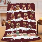 Golden Retriever Throw Blanket Golden Retriever Dog Christmas Stuff Gifts for Kids Girls Boys Adults Women Man Soft Cozy Warm Plush Fluffy Fuzzy Fleece Blanket Decor 40''X50'' by Fuzawet