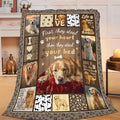 Golden Retriever Blanket for Girls Women Boys Men Adults Kids Soft Cozy Fleece Goldie Dog Pet Throw Blankets Gifts Warm Flannel Plush Lightweight Decor for Couch Bed Sofa 50"X40" by Unknown
