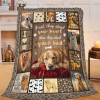 Golden Retriever Blanket for Girls Women Boys Men Adults Kids Soft Cozy Fleece Goldie Dog Pet Throw Blankets Gifts Warm Flannel Plush Lightweight Decor for Couch Bed Sofa 50"X40" by Unknown