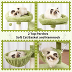 Gitelsnour Cat Tree, 71'' Tower for Large Cat with Scratching Post, GCT032GR - Image 6