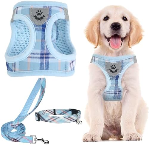 PUPTECK Dog Harness, Collar and Leash Set No Pull for Small Medium Sized by PUPTECK