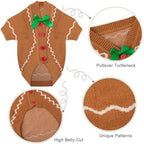 Dog Christmas Sweater Red Plaid Cardigans Dog Christmas Outfit Soft Warm Knitted Pet Clothes Cold Weather Puppy Clothes for Small Medium Large Dogs Cats - Image 5