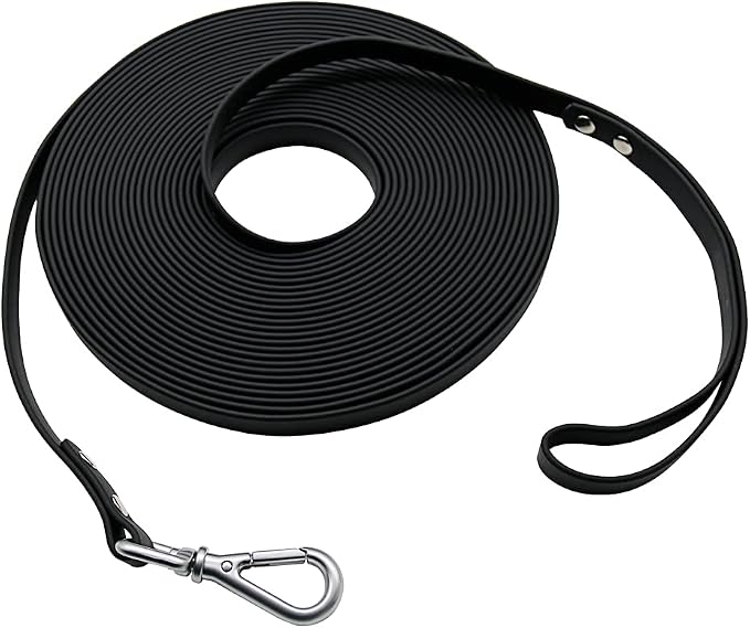 Waterproof Long Dog Leash Recall Training Lead 5 10 16 30 50 Foot for Large Medium Small Dogs Outdoor Training Walking Playing and Camping