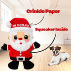 Dog Toys, Dog Xmas Christmas Santa Claus Squeaky Plush Chew Fetch Brain Stimulating Toy Presents for Small Medium Dogs (Medium, Christmas) - Image 6