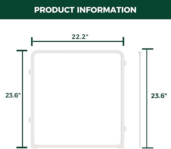 FXW 2 Add-on Acrylic Panels for AuraSpace Pro Dog Playpen, 24" H | Fits AuraSpace Pro Acrylic & Wire Mesh Indoor Dog Playpen 24"H, Includes 2 Panels