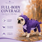 Pet Halloween Dog Clothes,Dinosaur Costume for Dogs,Purple,XL - Image 5