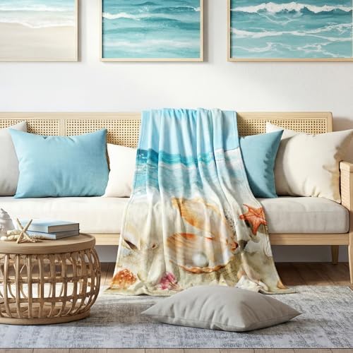 Breling Nautical Coastal Throw Blanket Beach Themed Gift 50x60 Inch - Image 5