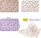 Dono 1 Pack 3 Dog Blankets for Small Dogs, Soft Fluffy Paw Print Pattern Fleece Pet Blanket Warm Sleep Mat, Puppy Kitten Blanket Doggy Mat for Dog Cat Kitten Doggy - Image 4