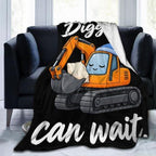 Sleepy Excavator Blanket Throw Gift for Girls Women 60"X50" by Unknown
