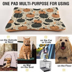 Halloween Vintage Pumpkins Dog Bed Mat 18"x24" - Image 5